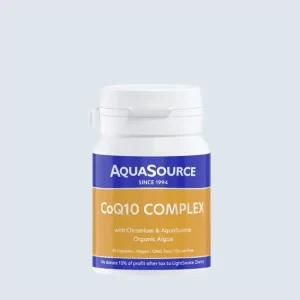 AquaSource Коензим Q10 с хром и водорасли – за енергия и метаболизъм